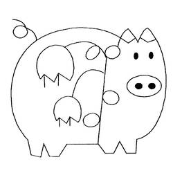 Dessin à colorier: Porc (Animaux) #17720 - Coloriages à Imprimer Gratuits