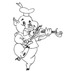 Dessin à colorier: Porc (Animaux) #17742 - Coloriages à Imprimer Gratuits