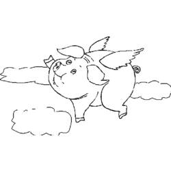 Dessin à colorier: Porc (Animaux) #17816 - Coloriages à Imprimer Gratuits