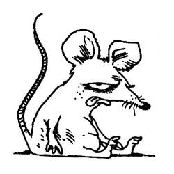 Dessin à colorier: Rat (Animaux) #15163 - Coloriages à Imprimer Gratuits