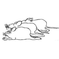 Dessin à colorier: Rat (Animaux) #15168 - Coloriages à Imprimer Gratuits
