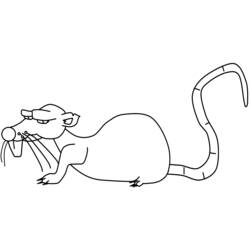 Dessin à colorier: Rat (Animaux) #15176 - Coloriages à Imprimer Gratuits