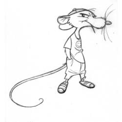 Dessin à colorier: Rat (Animaux) #15188 - Coloriages à Imprimer Gratuits
