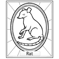 Dessin à colorier: Rat (Animaux) #15220 - Coloriages à Imprimer Gratuits