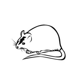 Dessin à colorier: Rat (Animaux) #15255 - Coloriages à Imprimer Gratuits