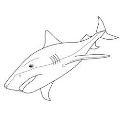 Dessin à colorier: Requin (Animaux) #14764 - Coloriages à Imprimer Gratuits