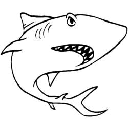 Dessin à colorier: Requin (Animaux) #14767 - Coloriages à Imprimer Gratuits