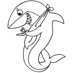 Dessin à colorier: Requin (Animaux) #14806 - Coloriages à Imprimer Gratuits