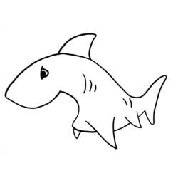 Dessin à colorier: Requin (Animaux) #14841 - Coloriages à Imprimer Gratuits