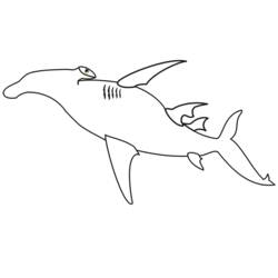 Dessin à colorier: Requin (Animaux) #14846 - Coloriages à Imprimer Gratuits