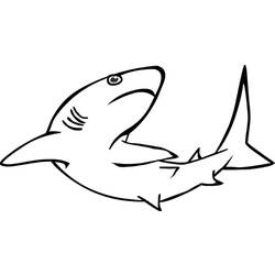 Dessin à colorier: Requin (Animaux) #14886 - Coloriages à Imprimer Gratuits