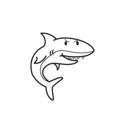 Dessin à colorier: Requin (Animaux) #14898 - Coloriages à Imprimer Gratuits