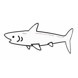 Dessin à colorier: Requin (Animaux) #14926 - Coloriages à Imprimer Gratuits