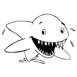 Dessin à colorier: Requin (Animaux) #14946 - Coloriages à Imprimer Gratuits