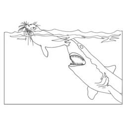 Dessin à colorier: Requin (Animaux) #14951 - Coloriages à Imprimer Gratuits