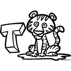 Dessin à colorier: Tigre (Animaux) #13609 - Coloriages à Imprimer Gratuits