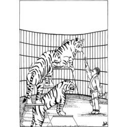 Dessin à colorier: Tigre (Animaux) #13646 - Coloriages à Imprimer Gratuits