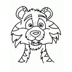 Dessin à colorier: Tigre (Animaux) #13653 - Coloriages à Imprimer Gratuits