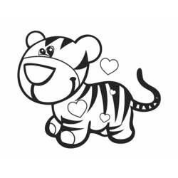 Dessin à colorier: Tigre (Animaux) #13674 - Coloriages à Imprimer Gratuits