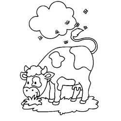 Dessin à colorier: Vache (Animaux) #13231 - Coloriages à Imprimer Gratuits