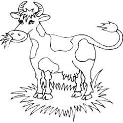 Dessin à colorier: Vache (Animaux) #13233 - Coloriages à Imprimer Gratuits