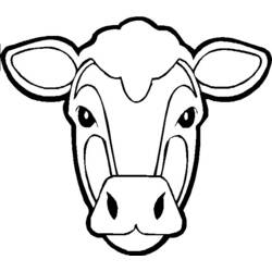 Dessin à colorier: Vache (Animaux) #13241 - Coloriages à Imprimer Gratuits