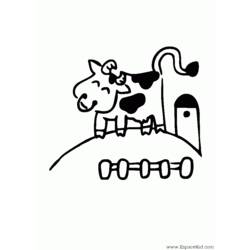 Dessin à colorier: Vache (Animaux) #13268 - Coloriages à Imprimer Gratuits