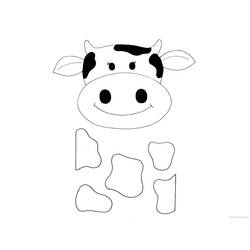 Dessin à colorier: Vache (Animaux) #13315 - Coloriages à Imprimer Gratuits