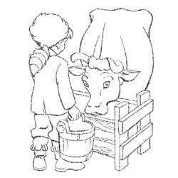 Dessin à colorier: Vache (Animaux) #13371 - Coloriages à Imprimer Gratuits