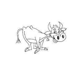 Dessin à colorier: Vache (Animaux) #13381 - Coloriages à Imprimer Gratuits