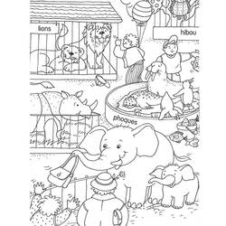 Dessin à colorier: Zoo (Animaux) #12638 - Coloriages à Imprimer Gratuits