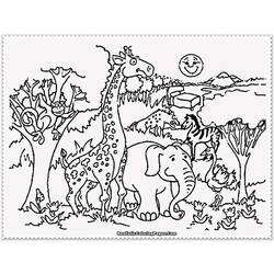 Dessin à colorier: Zoo (Animaux) #12660 - Coloriages à Imprimer Gratuits