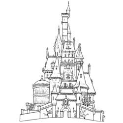 Dessin à colorier: Chateau (Bâtiments et Architecture) #62032 - Coloriages à Imprimer Gratuits