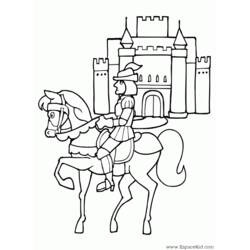 Dessin à colorier: Chateau (Bâtiments et Architecture) #62057 - Coloriages à Imprimer Gratuits