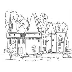 Dessin à colorier: Chateau (Bâtiments et Architecture) #62065 - Coloriages à Imprimer Gratuits