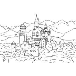 Dessin à colorier: Chateau (Bâtiments et Architecture) #62190 - Coloriages à Imprimer Gratuits