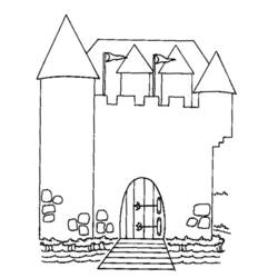 Dessin à colorier: Chateau (Bâtiments et Architecture) #62198 - Coloriages à Imprimer Gratuits