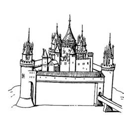 Dessin à colorier: Chateau (Bâtiments et Architecture) #62206 - Coloriages à Imprimer Gratuits