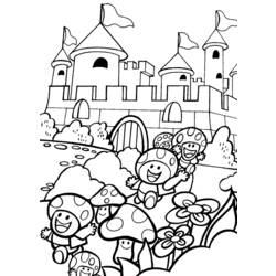 Dessin à colorier: Chateau (Bâtiments et Architecture) #62322 - Coloriages à Imprimer Gratuits