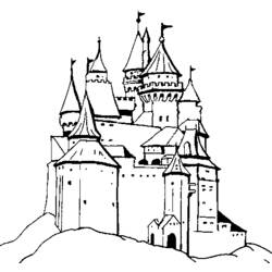 Dessin à colorier: Chateau (Bâtiments et Architecture) #62324 - Coloriages à Imprimer Gratuits