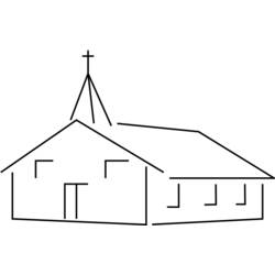 Dessin à colorier: Église (Bâtiments et Architecture) #64312 - Coloriages à Imprimer Gratuits