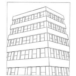 Dessin à colorier: Gratte-ciel (Bâtiments et Architecture) #65817 - Coloriages à Imprimer Gratuits