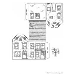 Dessin à colorier: Maison (Bâtiments et Architecture) #64714 - Coloriages à Imprimer Gratuits