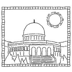 Dessin à colorier: Mosquée (Bâtiments et Architecture) #64518 - Coloriages à Imprimer Gratuits