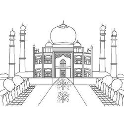 Dessin à colorier: Mosquée (Bâtiments et Architecture) #64540 - Coloriages à Imprimer Gratuits