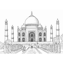 Dessin à colorier: Mosquée (Bâtiments et Architecture) #64557 - Coloriages à Imprimer Gratuits