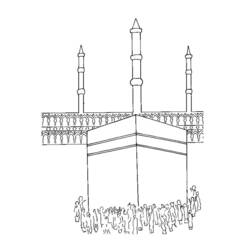 Dessin à colorier: Mosquée (Bâtiments et Architecture) #64603 - Coloriages à Imprimer Gratuits