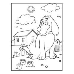Dessin à colorier: Niche à chien (Bâtiments et Architecture) #62433 - Coloriages à Imprimer Gratuits