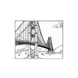 Dessin à colorier: Pont (Bâtiments et Architecture) #62841 - Coloriages à Imprimer Gratuits