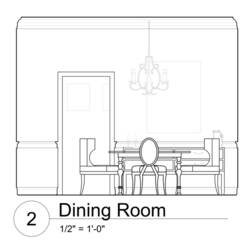 Dessin à colorier: Salle à manger (Bâtiments et Architecture) #66293 - Coloriages à Imprimer Gratuits